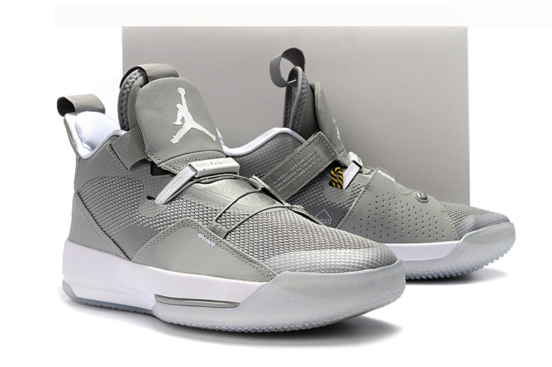 2019 Men Jordan XXXIII Wolf Grey Shoes